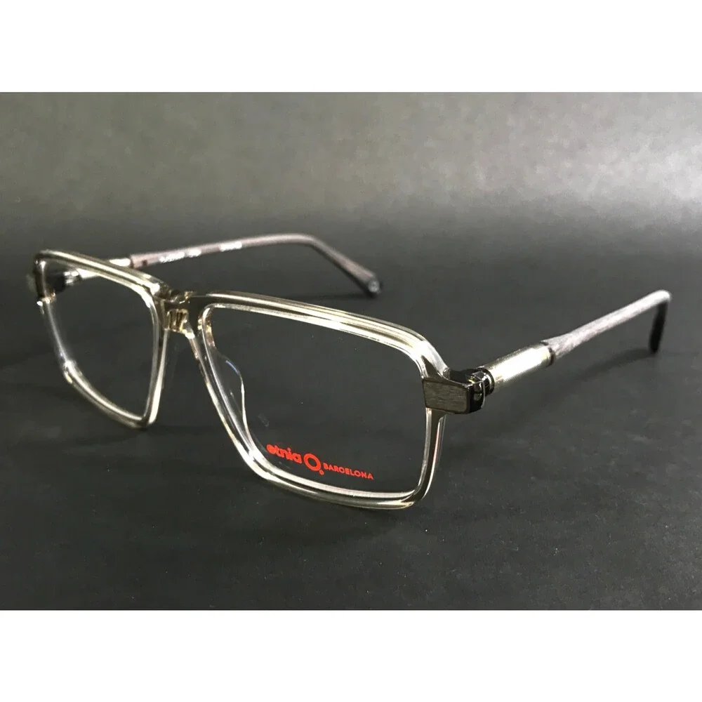 Etnia Barcelona Eyeglasses Frames FLAGSTAFF GYBR Clear Gray Brown 57-14-148